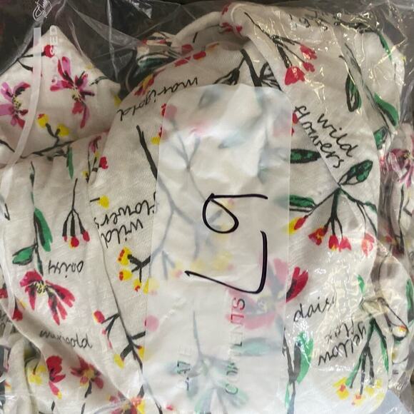 Lands End womens 2X quarter sleeve floral tshirt top colorful casual lightweight - Picture 4 of 10